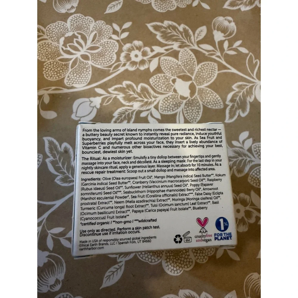 Earth Harbor Nymph Nectar Superfruit Radiance Balm Sea Fruit Superberries 1 oz 3